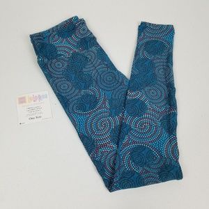 Lularoe OS Leggings Womens One Size Blue Pink